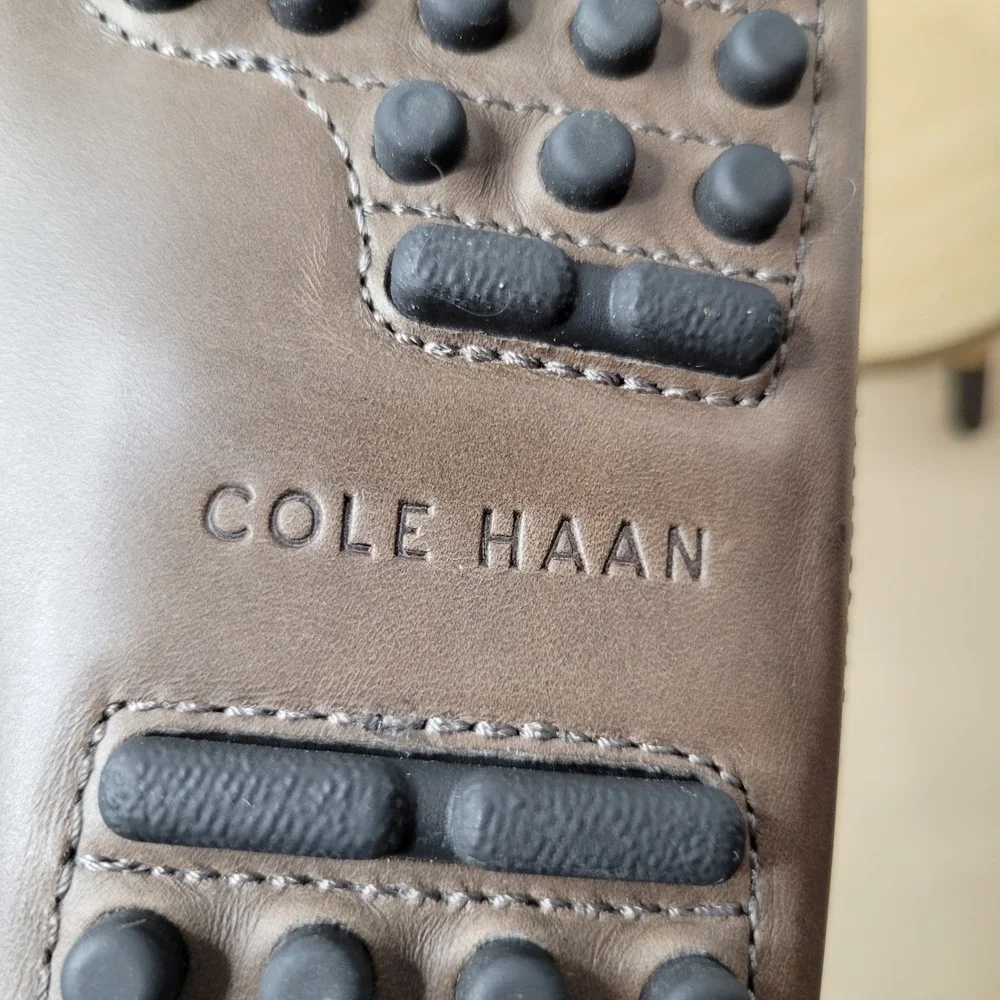 Cole Haan Howland Mens Brown Textured Leather Driving Penny Loafers C27353 10M